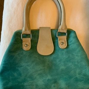 SUPER CUTE Hi-Di-Hi Bag -- Teal & Grey